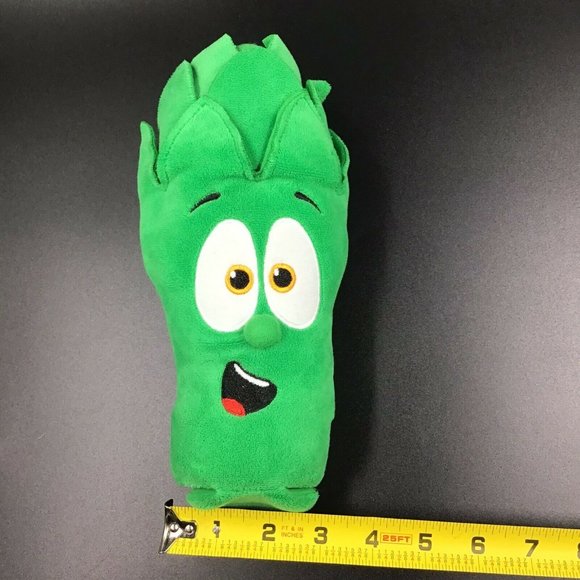 Junior Asparagus Singing Shaker VeggieTales Animated Toy Plush Works! - Picture 9 of 10